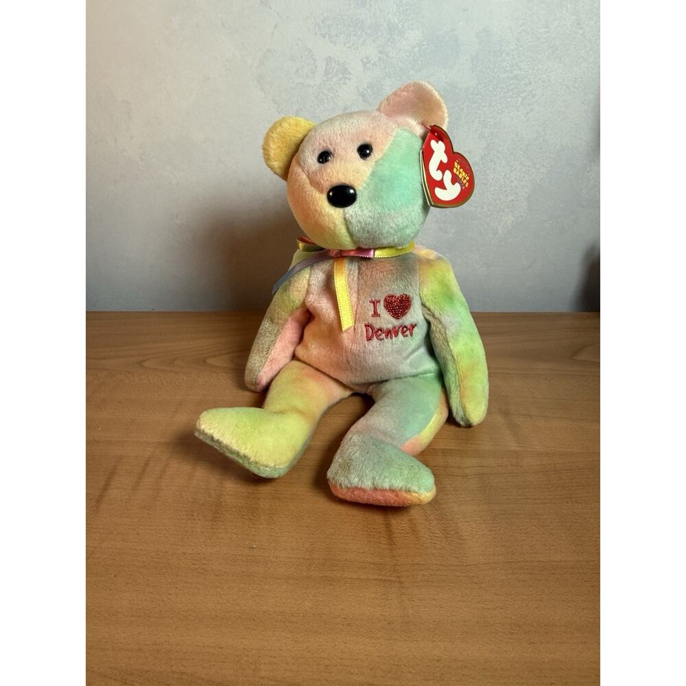 Denver the Tie-Dyed Beanie Baby Bear 2004 With Tags